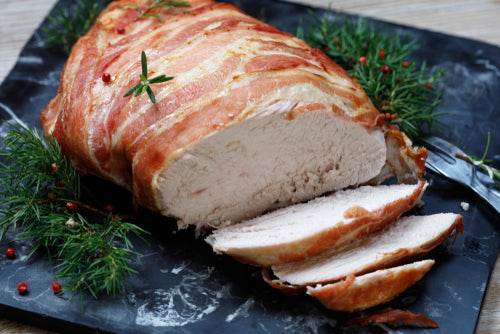 Christmas Turkey Boneless Breast Joint (fresh) with Bacon